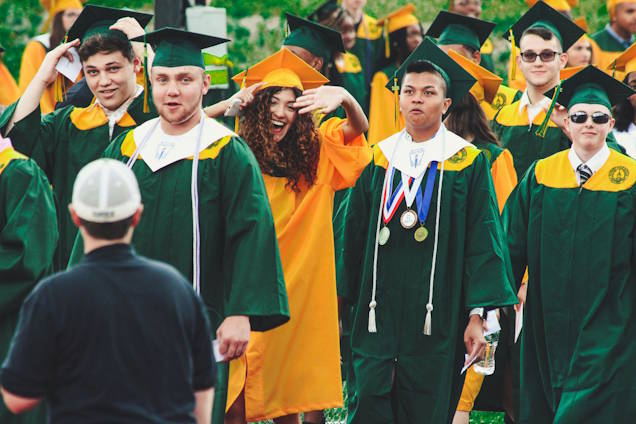 Image of Graduation Gallery - Cheers and Caps