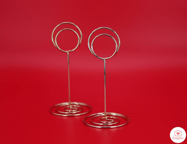 Image of Gold Effect Ring Card Holders x 10