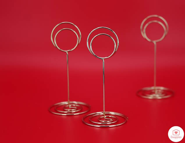 Image of Gold Effect Ring Card Holders x 10