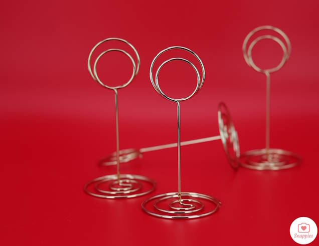 Image of Gold Effect Ring Card Holders x 10