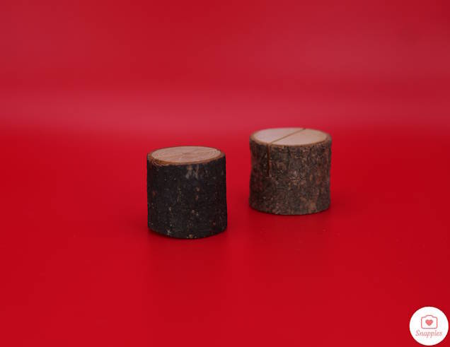 Image of Real Wood Card Holders x 10