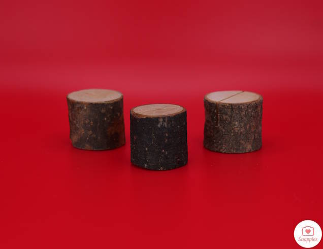 Image of Real Wood Card Holders x 10
